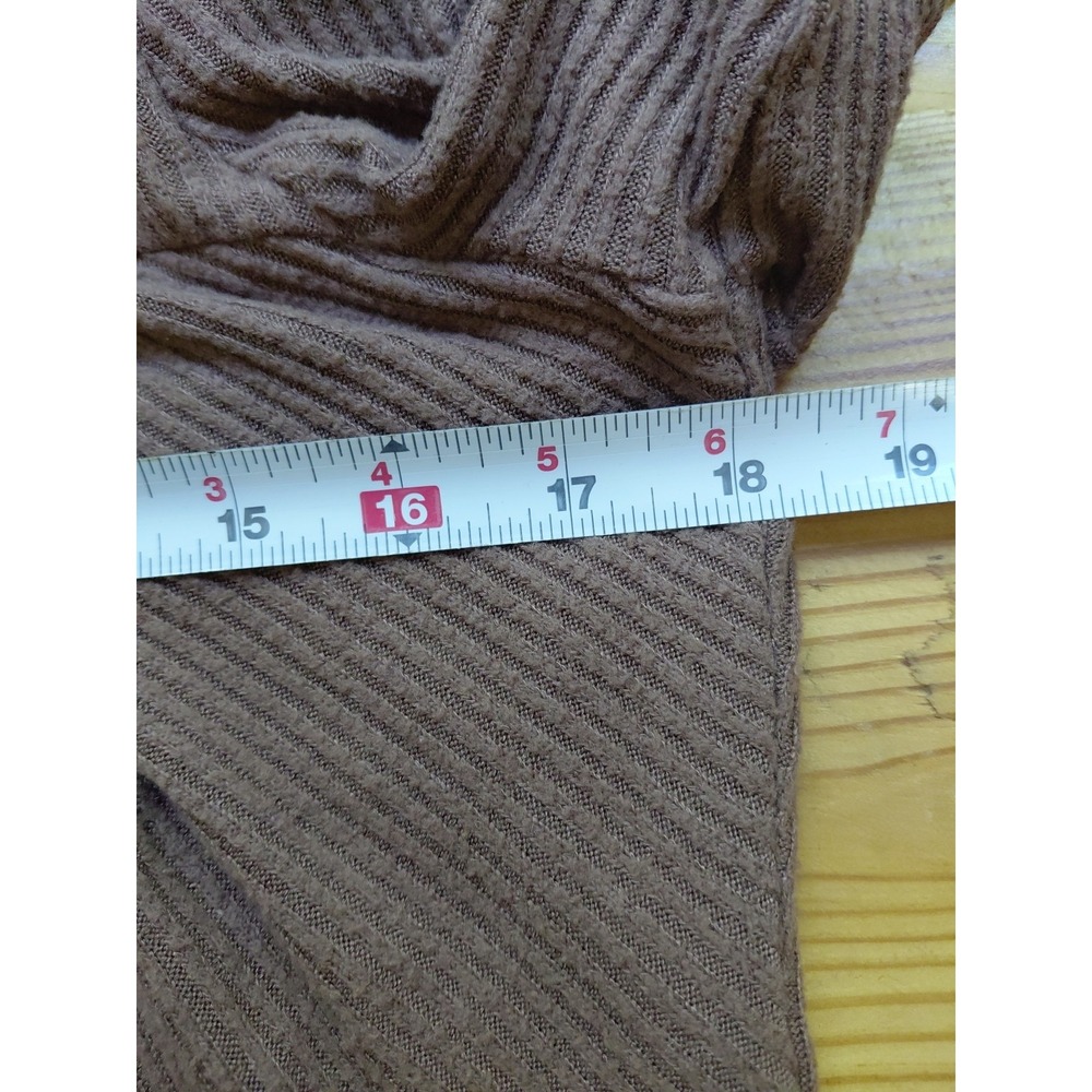True Vintage Hollister y2k Babydoll Brown Cropped Ribbed Knit  Top‎ X L - Picture 5 of 8